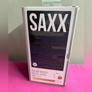 Saxx M baselayer blue camouflage long sleeve shirt
